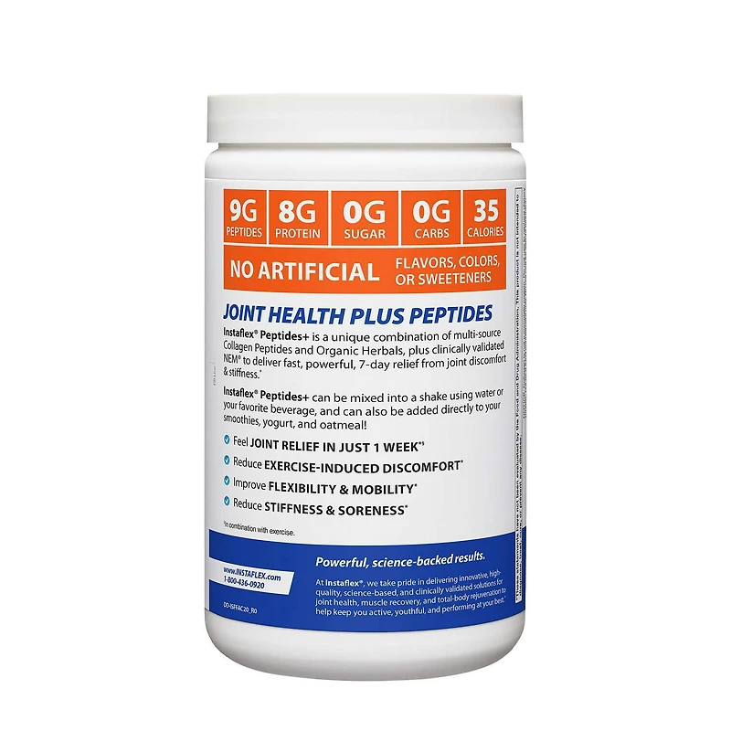 Peptides+ Joint Relief - Vanilla (20 Servings)