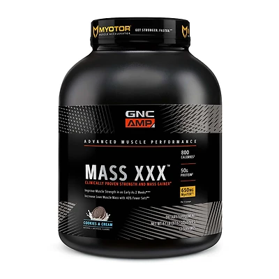 GNC AMP Mass XXX with Myotor Healthy - Cookies and Cream (13 Servings)