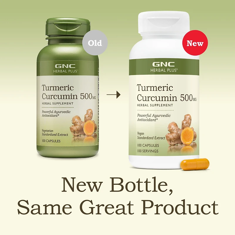 Turmeric Curcumin 500mg - 100 Capsules (100 Servings)