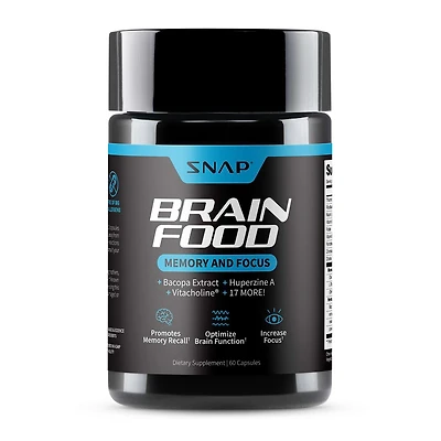 Brain Food Memory + Focus - 60 Capsules (30 Servings)