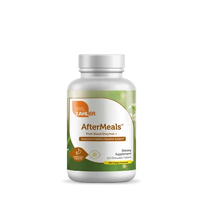 ZAHLER Aftermeals Healthy - 100 Tablets (50 Servings) Chewable