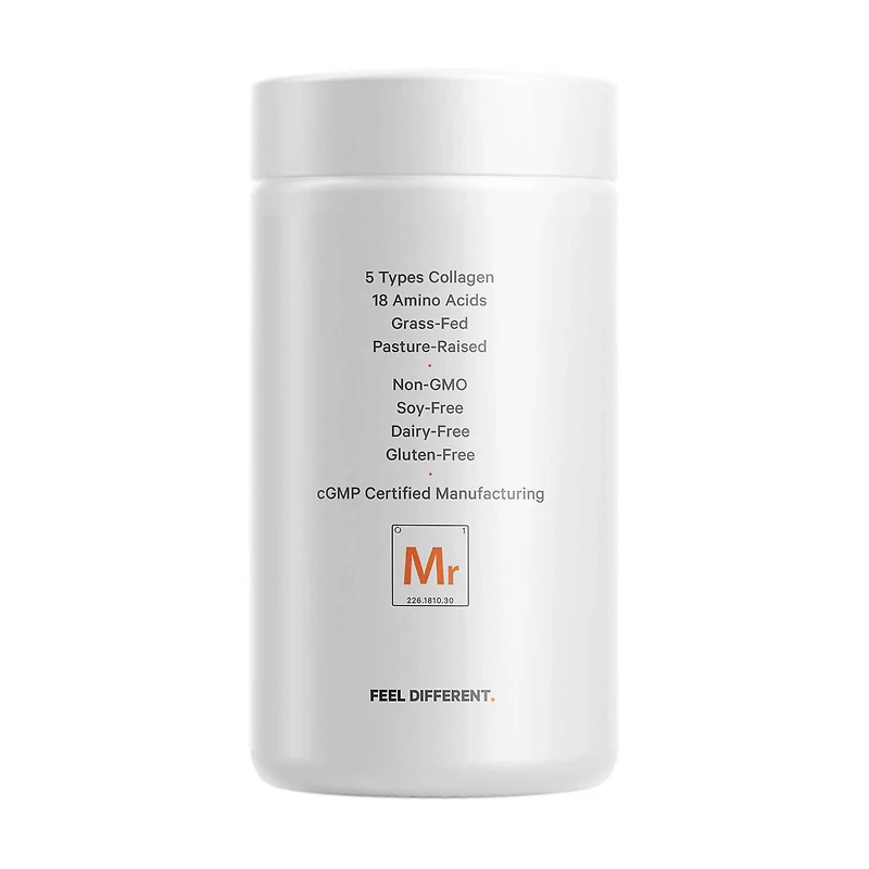 Hydrolyzed Multi Collagen Peptides Raw Greens with 21 Fruits & Veggies - 180 Capsules (30 Servings)