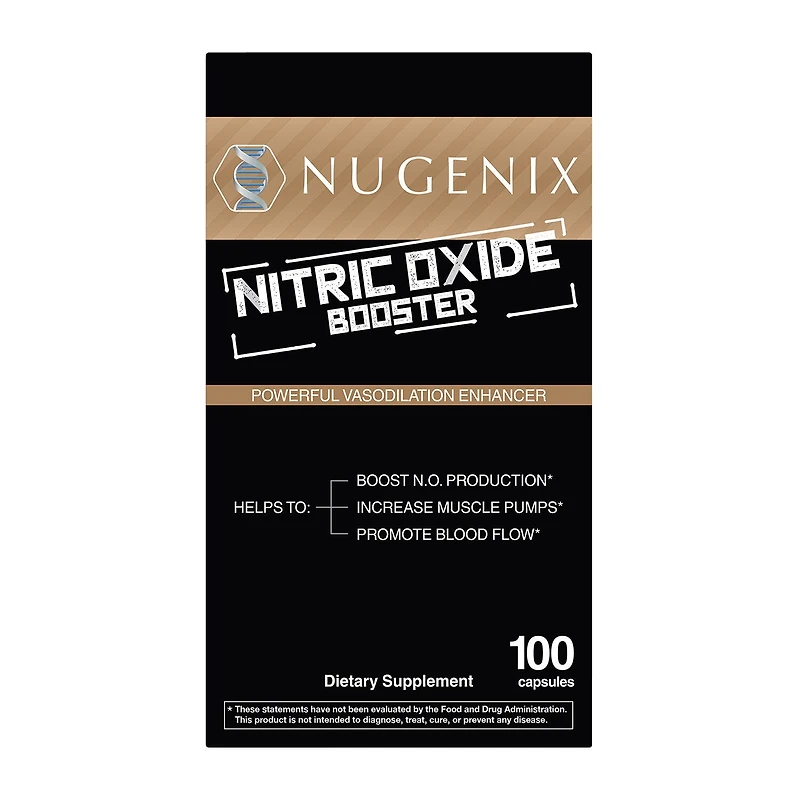 Nugenix Nitric Oxide Booster Healthy - 100 Capsules (25 Servings)