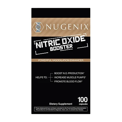 Nugenix Nitric Oxide Booster Healthy - 100 Capsules (25 Servings)