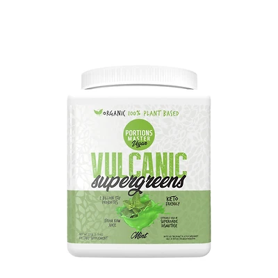 Portions Master Vulcanic Supergreens Healthy - Mint 7.9 Oz. (45 Servings)
