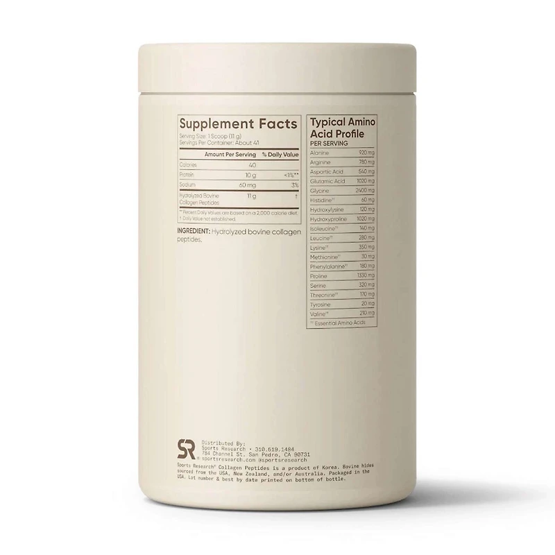 Collagen Peptides - Unflavored - 16 oz. (41 Servings)