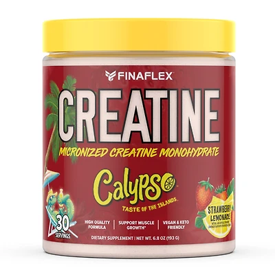 FINAFLEX Creatine Vegan - Calypso Strawberry Lemonade (30 Servings)