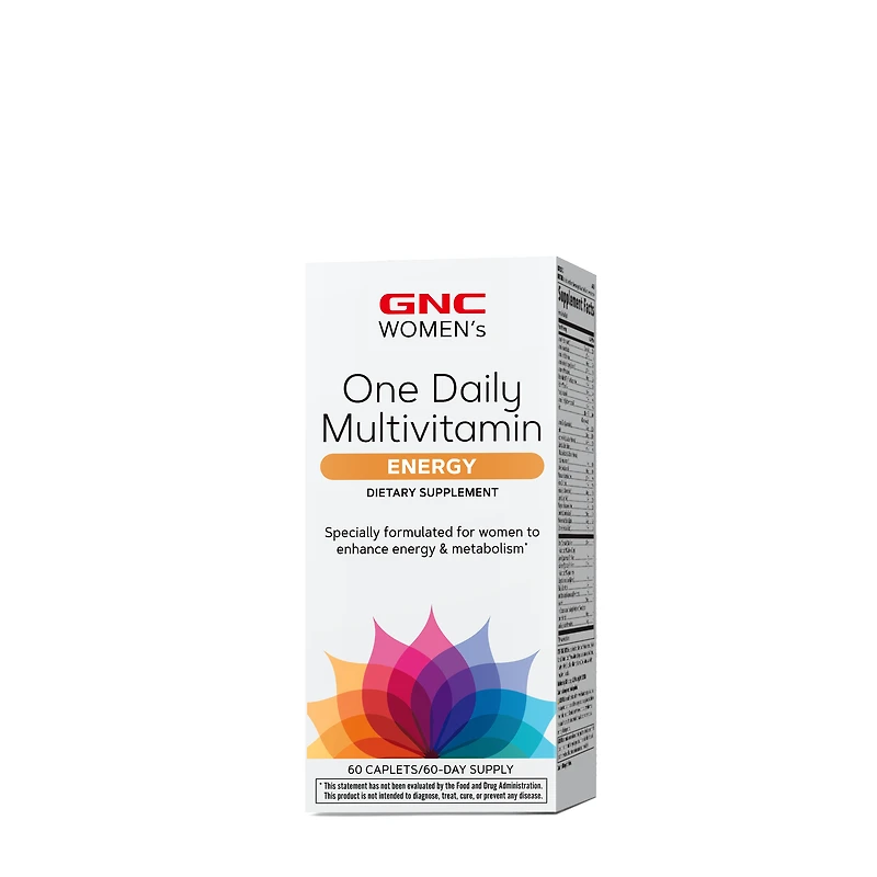 GNC Women's One Daily Multivitamin Energy Healthy - 60 Caplets (60 Servings)