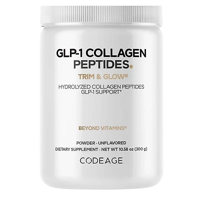 GLP-1 Collagen Peptides - Unflavored - 10.58 oz (30 Servings)