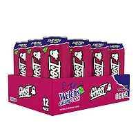 GHOST Energy Drink Vitamin B - Welch's Grape Cran 16 Fl Oz. (12 Cans) Zero Sugar