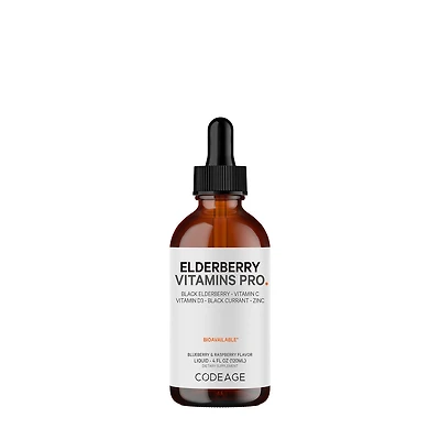 Codeage Elderberry Immune Complex Syrup Kids & Adults Daily Vitamin C - 4 Oz. (60 Servings)