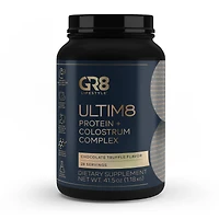 GR8 Lifestyle Ultim8 Protein + Colostrum Complex - Chocolate Truffle (28 Servings)