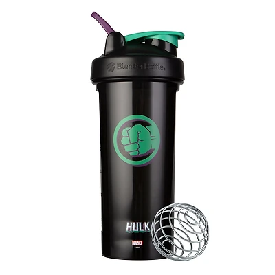 BlenderBottle Pro 28 Marvel Series Protein Shaker Bottle - Hulk 28Oz