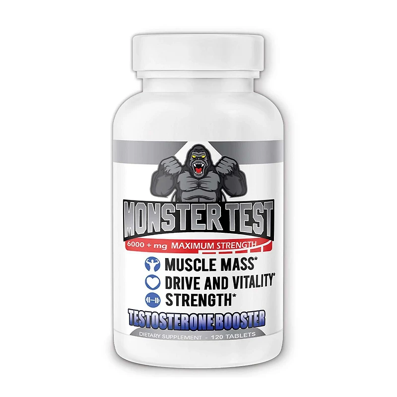 Monster Test - Testosterone Booster - 120 Tablets (30 Servings)