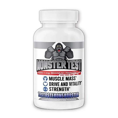 Monster Test - Testosterone Booster - 120 Tablets (30 Servings)