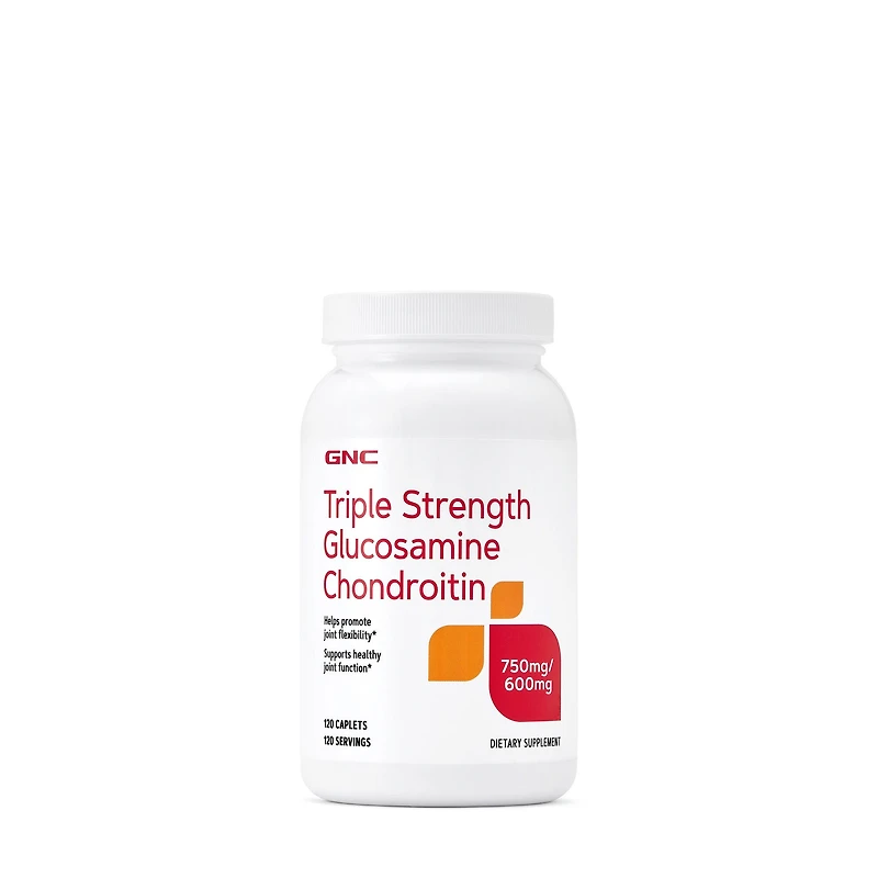 GNC Triple Strength Glucosamine Chondroitin - 120 Caplets (120 Servings)