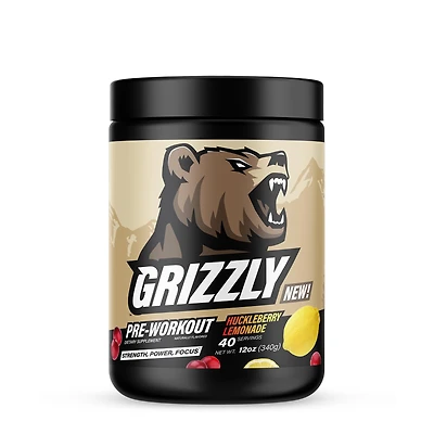 GRIZZLY Pre-Workout - Huckleberry Lemonade (40 Servings)