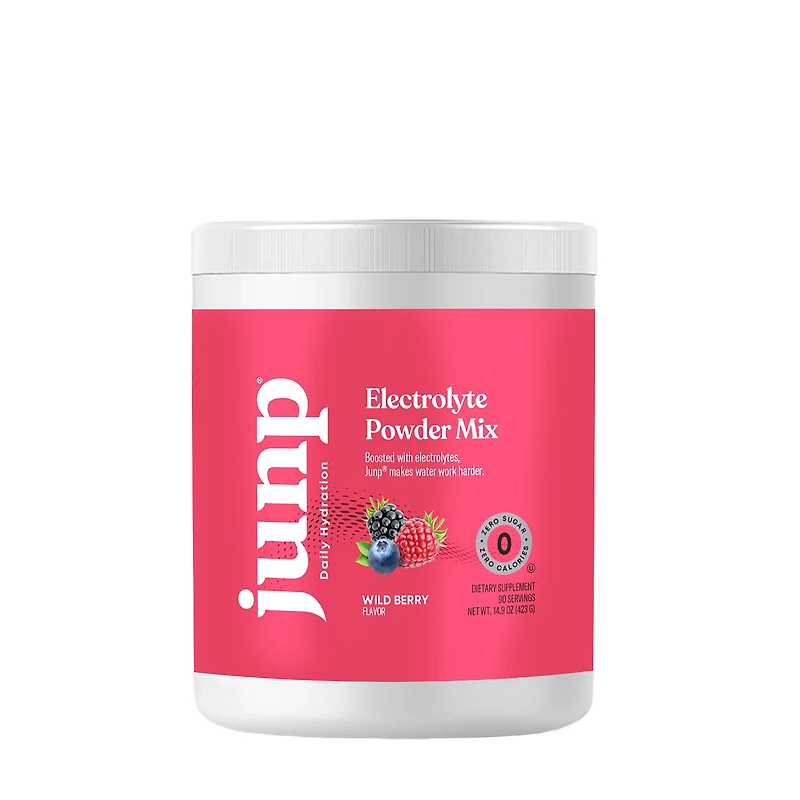 Junp Electrolyte Powder Mix Vegan - Wild Berry (90 Servings) Zero Sugar