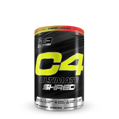 Cellucor C4 Ultimate Shred Pre-Workout - Cherry Limeade (20 Servings)