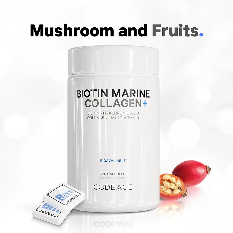 Biotin Marine Collagen+ - 120 Capsules (30 Servings)