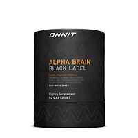 Onnit Alpha Brain Black Label - 80 Capsules (20 Servings)