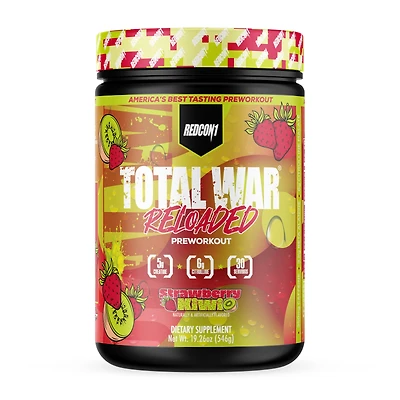 REDCON1 Total War Reloaded Pre-Workout - Strawberry Kiwi (30 Servings)