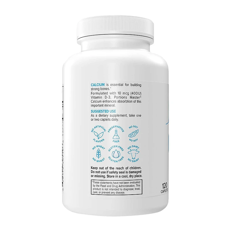 Calcium Mineral - 120 Caplets (120 Servings)