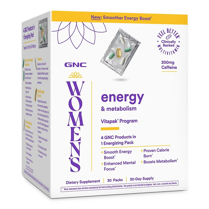 GNC Women's Energy & Metabolism Vitapak Program (1 Month Supply)