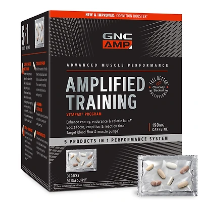 GNC AMP Amplified Training Vitapak (1 Month Supply) - 30 Count