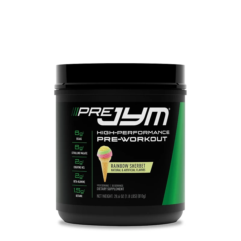 Jym Pre Pre-Workout - Rainbow Sherbet (30 Servings)