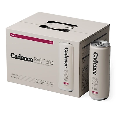 Cadence Race Electrolyte Energy Drink - Cherry 12 Fl Oz (12 Cans)