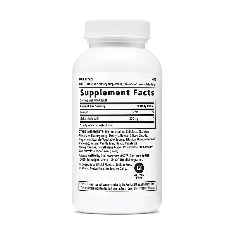 Alpha-Lipoic Acid 300 MG - 60 Caplets (60 Servings)