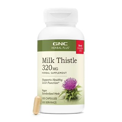 GNC Herbal Plus Milk Thistle 320Mg Healthy