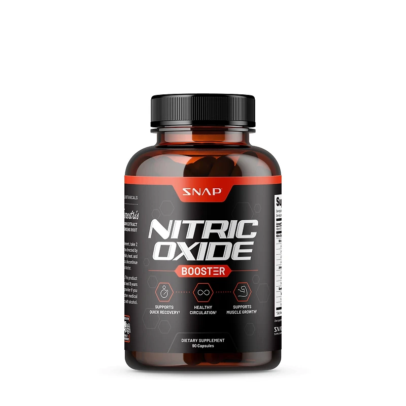 SNAP Supplements Nitric Oxide Booster Healthy - 90 Capsules (90 Servings)