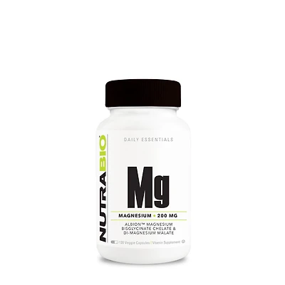 Magnesium 200mg - 120 Capsules (60 Servings)
