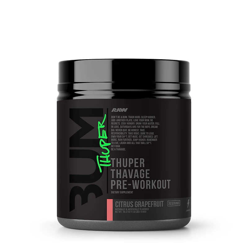 Thuper Thavage Pre-Workout - Citrus Grapefruit (20 Servings)