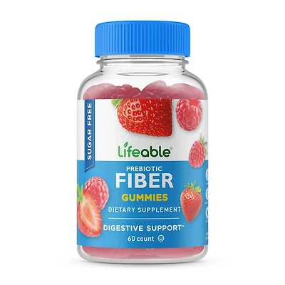 Sugar Free Prebiotic Fiber - 60 Gummies (30 Servings)