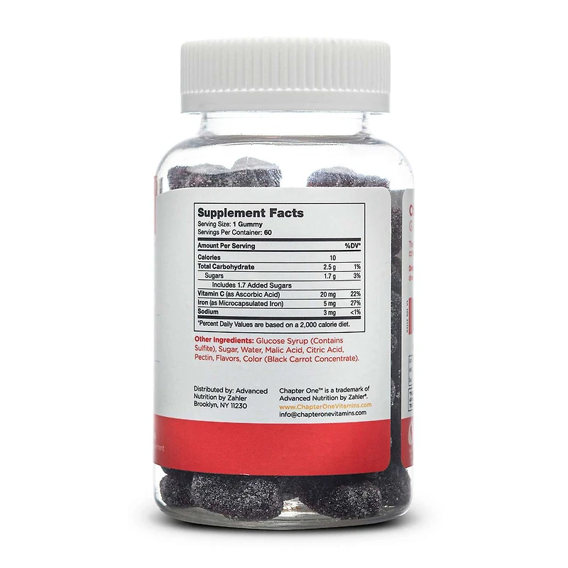 CHAPTER ONE™ Iron Gummies - 60 Gummies (60 Servings)