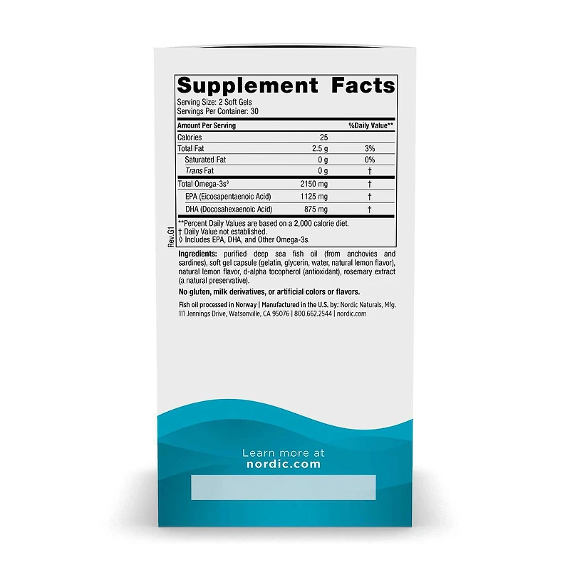 Ultimate Omega® 2X - Lemon - 60 Softgels (30 Servings)
