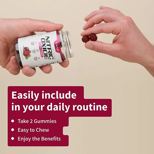 Nitric Oxide Sugar-Free Gummies - Mixed Berry - 60 Gummies (30 Servings)