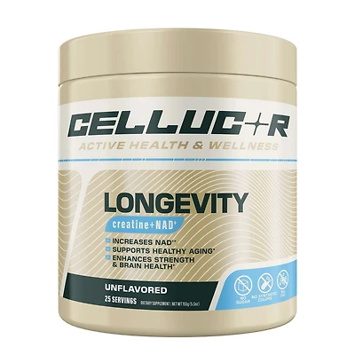 Longevity Creatine + NAD+ - Unflavored (25 Servings)