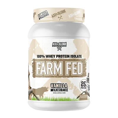 Axe & Sledge Supplements Farm Fed Protein - Vanilla Milkshake (28 Servings)