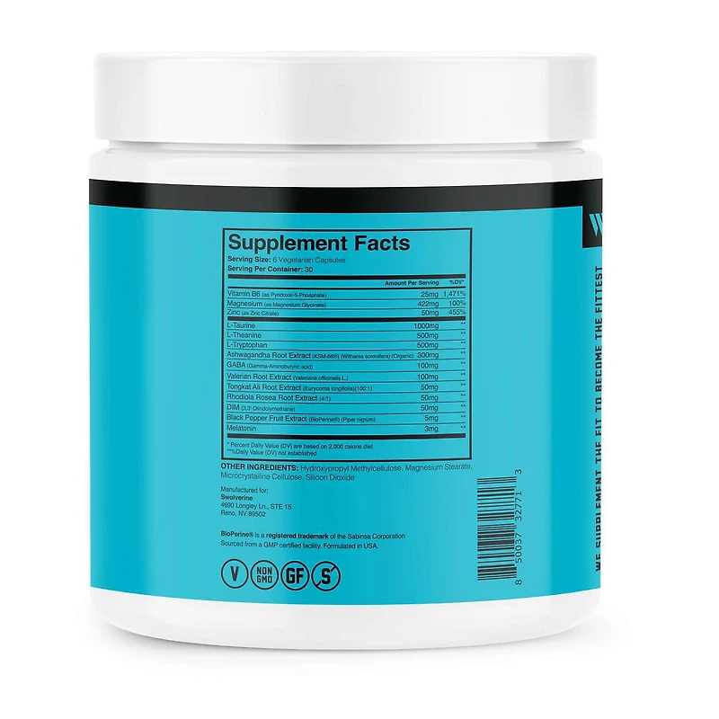 ZMT Advanced Testosterone Booster + Night Time Sleep Elixir - 180 Capsules (30 Servings)