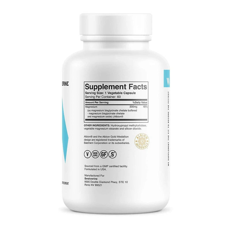 Magnesium Bisglycinate (60 Capsules)