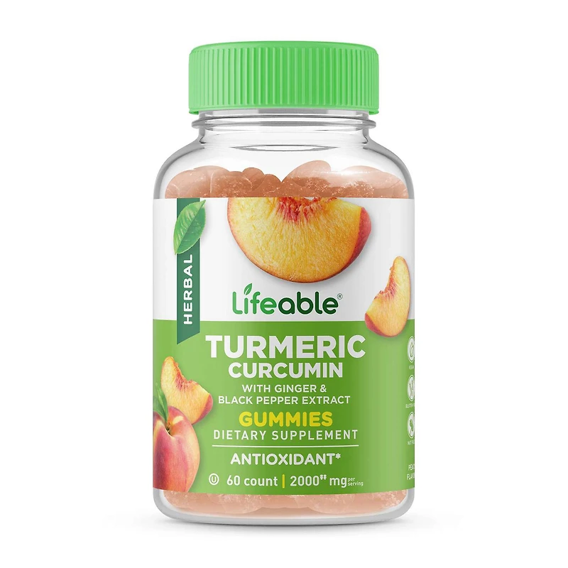 Turmeric Curcumin 2000mg - 60 Gummies (30 Servings)