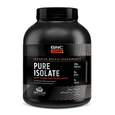 GNC AMP Pure Isolate Whey Protein - Cookies & Cream (70 Servings)