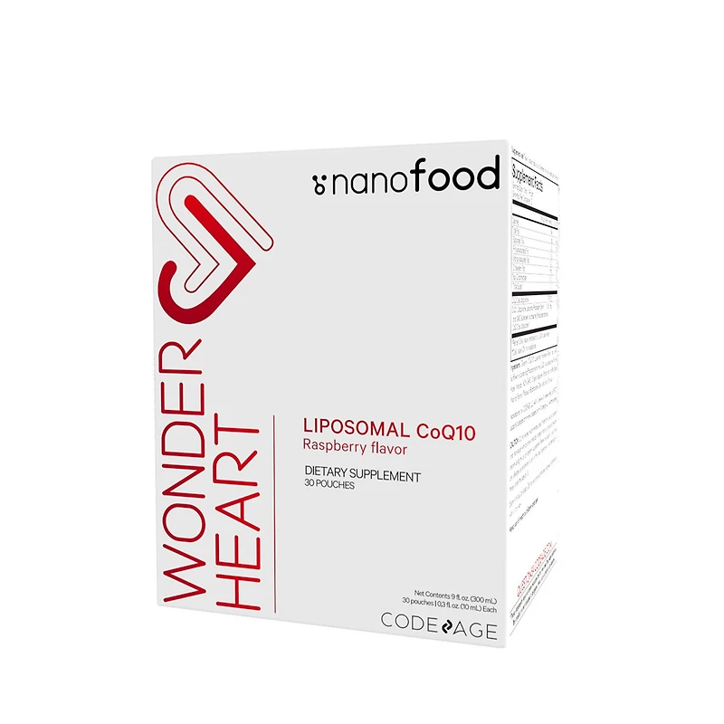 Nanofood Wonder Heart - Liposomal CoQ10 Liquid Supplement - 0.3 oz. (30 Servings)
