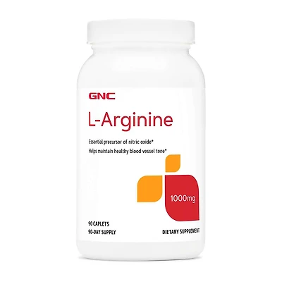 L-Arginine 1000mg - 90 Caplets (90 Servings)