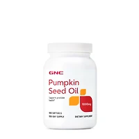 GNC Pumpkin Seed Oil 1000Mg- 100 Softgels (100 Servings)