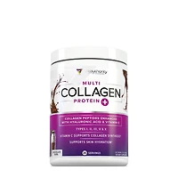 Vitauthority Multi Collagen Protein Powder Vitamin C - Chocolate Swirl 11.15 Oz. (25 Servings)